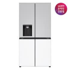 {공식인증점} LG 디오스 오브제컬렉션 STEM 얼음정수 냉장고 W825MRH182S (817L)