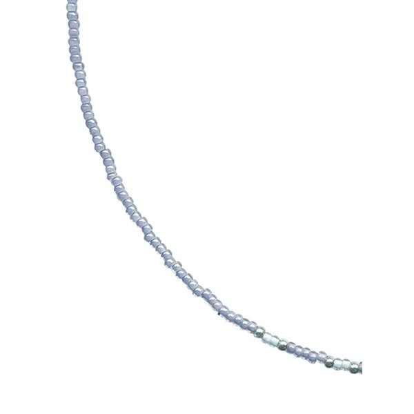 silver point necklace(soft violet)