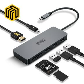 USB3.0허브 7포트 멀티포트 무전원 TV화면 출력