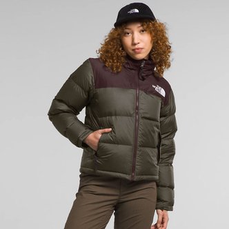 노스페이스 여성 1996 레트로 눕시 Nuptse 패딩 자켓 New Taupe Green