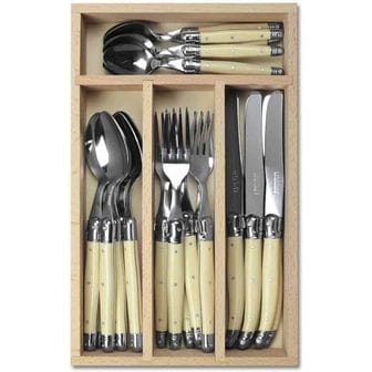  영국 빌레로이앤보흐 커트러리 Laguiole 24pc Cutlery Set in Tray Multi Coloured/Wild Flowers