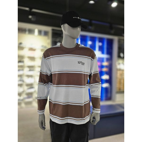 [파주점] 유니 스트라이프 긴팔 티셔츠 (FS253RL01X003-234)