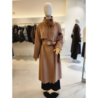 JJ지고트 [여주점] [JJ 지고트] 여성 울 캐시미어 블렌드 하이넥 롱 코트 GRBM0CT931