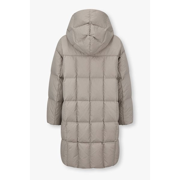 스퀘어 퀼팅 후디드 다운 코트 7255417114170