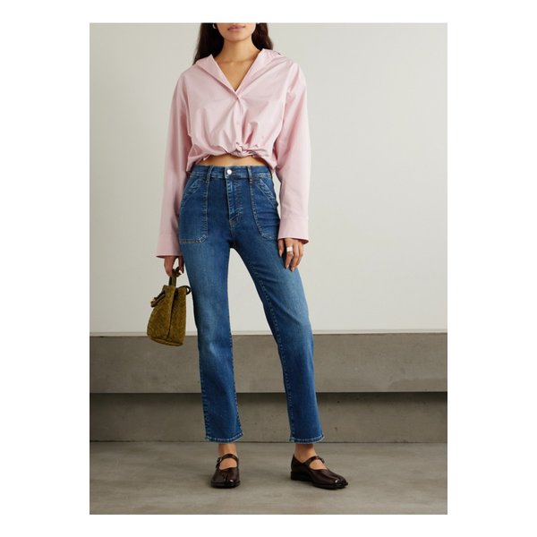 더 유틸리티  하이라이즈 스트레이트 진 다크 데님 1647597350117559