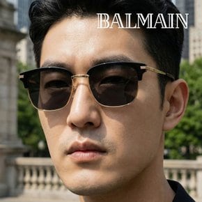 [소비자가 455000원] 발망 BL6075K 01 제조국 프랑스 스퀘어 콤비 하금테 오버 명품선글라스