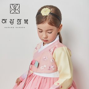 머리띠 유리꽃-노랑