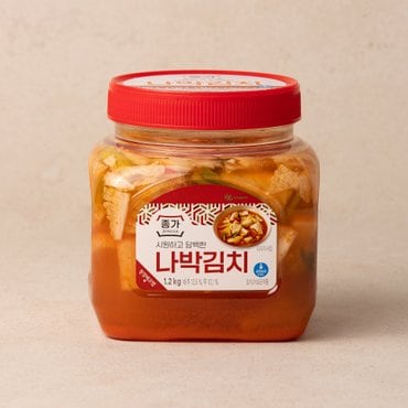 종가집 종가 담백한 나박김치 1.2kg PET(용기)