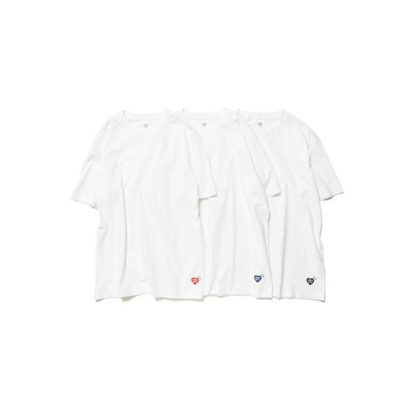 26SS 휴먼메이드 반팔 티셔츠 HM00CS001 WHITE DOM