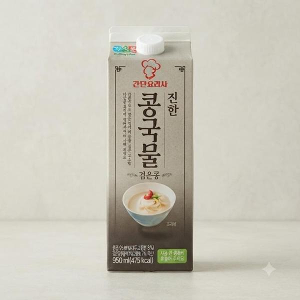 확대된 대표 정식품 진한 콩국물 검은콩 950ml, 6팩(1)