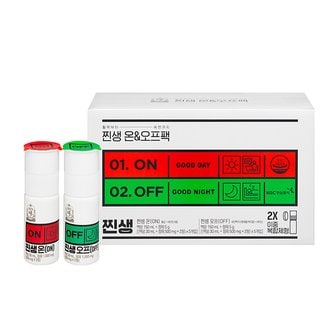 정관장 찐생 온앤오프팩액상30ml+정제500mgx2정)x2개입