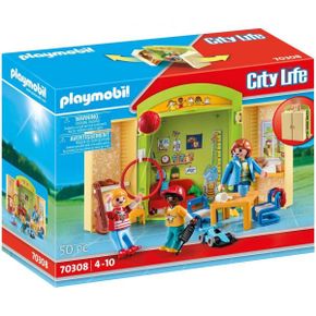 영국 플레이모빌 수영장 Playmobil City Life 70308 PreSchool Play Box Ages 4 1744395