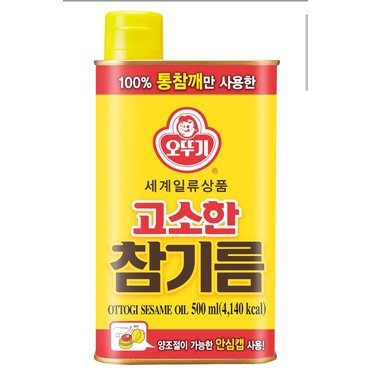 오뚜기 고소한 참기름 500ml (1개)