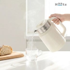 이지보일 304 스텐 통주물 전기포트 1.7L 대용량 전기주전자 CKT-1700G(WH) 크림화이트