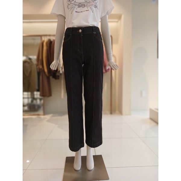 [여주점] 씨씨콜렉트 절개라인백밴딩스트레이트데님팬츠