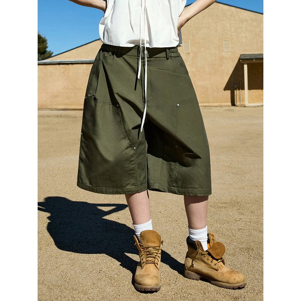 와이드 카펜터 코튼 버뮤다 하프팬츠 MSP303 / 3color W