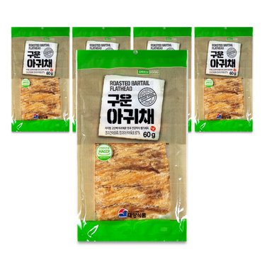 너트리 구운 아귀채 쥐포 안주 60g x 5개