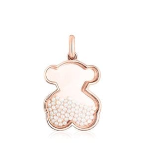 Rose vermeil silver pendant and Areia pearls/팬던트/111274530