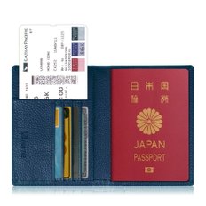 (Fintie) PU 지갑 케이스 홀더, 스키밍 방지, 고품질 가죽, 안전한 해외 여행을 위한 커버