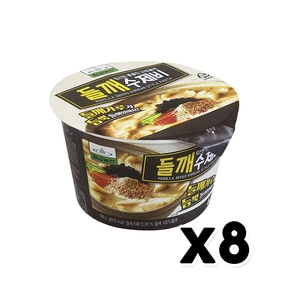 칠갑농산 들깨수제비 고소담백쫄깃 즉석컵용기 188.5g x 8개