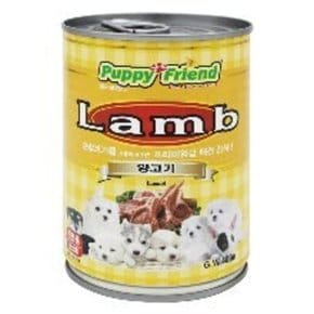 퍼피 양고기 400g 강아지 캔 통조림