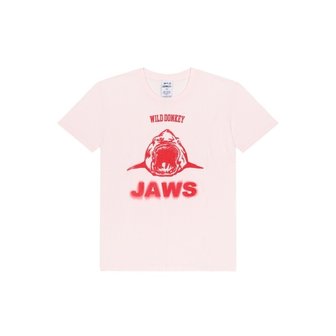 와일드동키 라프리마 와일드동키 T-JAWS DYED LIGHT PINK 공용 반팔티