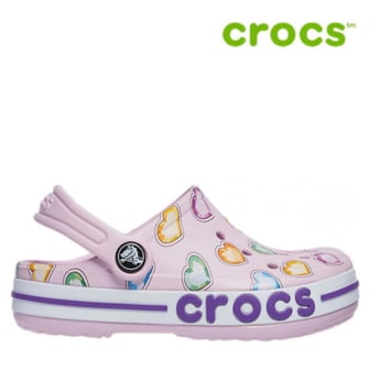 크록스 [세일] 크록스 아동 샌들 /G48- 207020-6GD / Kids Bayaband Graphic Clog Ballerina Pink