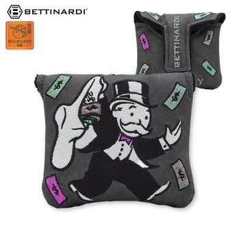 Bettinardi 베티나르디 코리아 2023 모노폴리 한정판 말렛형 반달 골프 퍼터커버 TA3348530