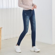 진마니아 허리스판 위빙기모 블루 내츄럴워싱 스키니진