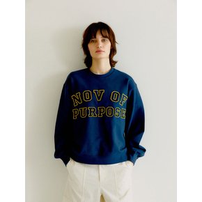 EMBROIDERY LOGO SWEAT_FADE NAVY