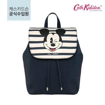 캐스키드슨 디즈니 미키 스트라이프 레더 백팩 네이비(CK-BE735360)