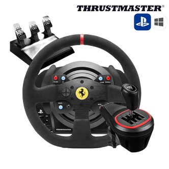 트러스트마스터 T300 Ferrari Integeal 레이싱휠 + TH8S 쉬프터 패키지 (PS PC)