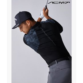 [가격인하][데상트골프 공식]  아크먼트(ACMT) 남성 원포인트 카라 긴팔 티셔츠