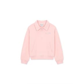 키즈 여아 반집업 카라 트레이닝 (PINK) (PINK)