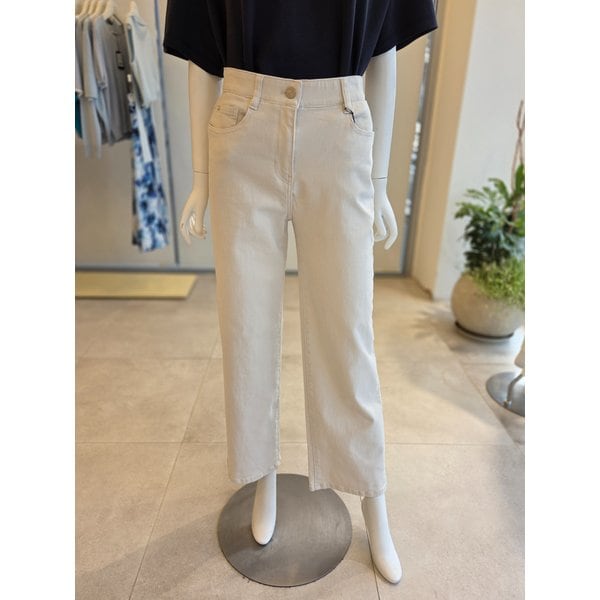 [여주점] [더 아이잗] 여성 스판 인밴딩 일자핏 데님 팬츠 (IS4M8SL711)