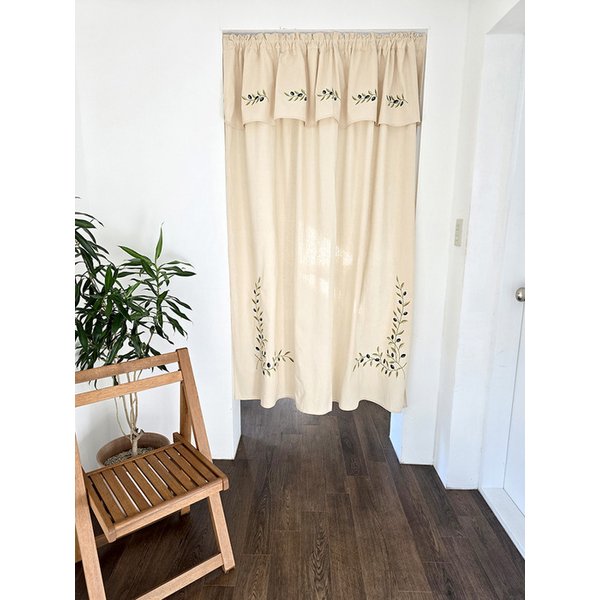 프렌치 홈 아틀리에 자수 커튼