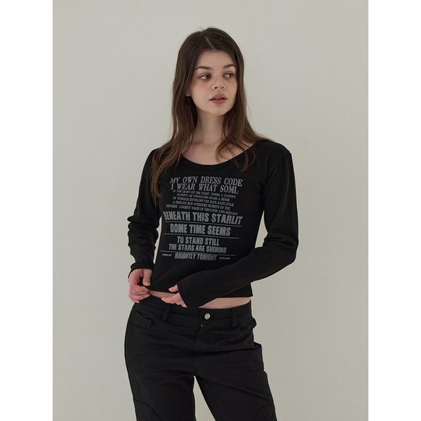 my own dress  롱슬리브 (블랙)