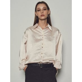 Glossy Overfit Satin Shirts_CTT335(Ivory)