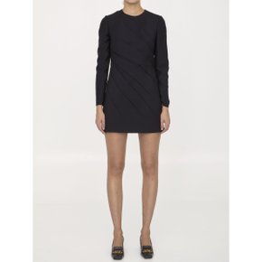 가라바니 Valentino Crepe Couture short dress Womens Dress 1B0VA0G51CF_0NO Black