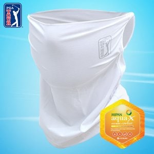 골프히어로 [24차 리오더][PGA TOUR] 골프 남녀공용 자외선 화이트  UV 차단 귀고리 쿨링 마스크*