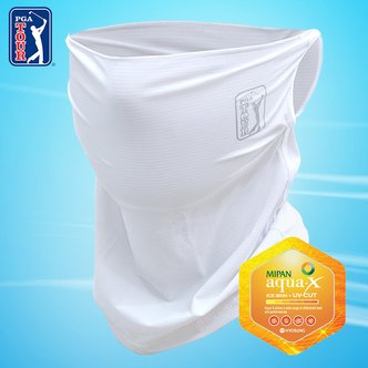 골프히어로 [SSG특가][PGA TOUR] 골프 남녀공용 자외선 화이트  UV 차단 귀고리 쿨링 마스크