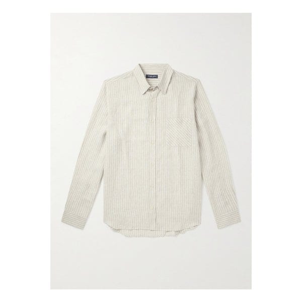 프레스코볼 카리오카 텔레스 스트라이프 리넨 셔츠 뉴트럴 46376663162873353