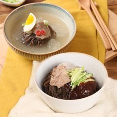 매콤 시원한 칡 물냉면5인분비빔냉면5인분(사리2kg동치미육수340g*5봉비빔장300g)