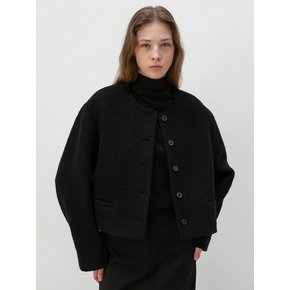 Wool Button Jacket_Black