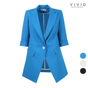 VIVID 여성 테일러드 원버튼여름 쿨스판 자켓_P323050476