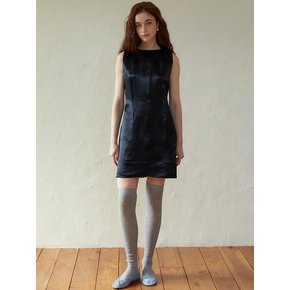 French silky dress (black)