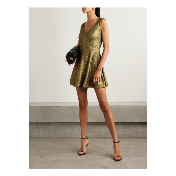 노마카말리 그레이스 시퀸 스트레치 저지 미니 드레스 골드 46376663162922899