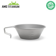 에이엠지티타늄 티탄 고정형 시에라컵 150ML(샌딩)S 캠핑용품 백패킹 등산용품 AMG TITANIUM