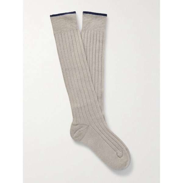 브루넬로쿠치넬리 리브 버진 울 블렌드 양말 46376663162948127