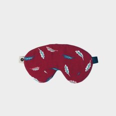 [살랑]Vernon sleep mask 003 two-tone leaf burgundy